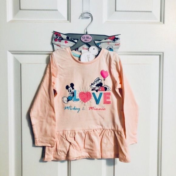 Disney Mickey Minnie Skirted Tunic Set NEW - Picture 1 of 7